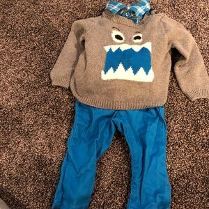 Crazy 8 three piece 6-12mo outfit